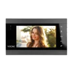 Set VIFIS Full HD videovrátnik, handsfree, 7" LCD monitor, OSD menu, Full HD kamera, kódový zámok, čítačka kariet/približovacích štítkov a mobilné aplikácie, čierna – Obrázok 4