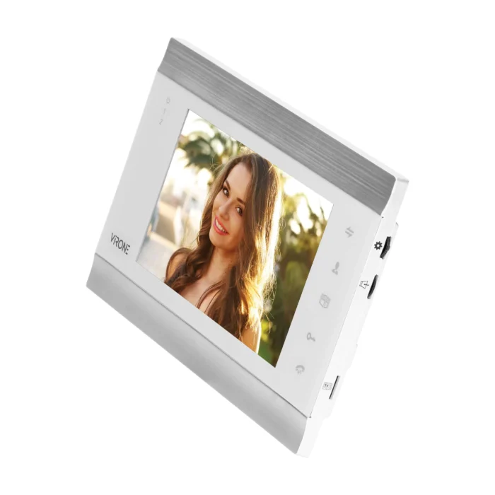 Súprava videovrátnika VIFIS, hlasité, LCD 7", OSD menu, WI-FI + smartfón APP, ovládanie brány, kódový zámok a RFID, biela, – Obrázok 3