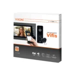 Súprava videovrátnika VIFIS, handsfree, 7" monitor, kódový zámok, čítačka kariet/približovacích štítkov a mobilná aplikácia – Obrázok 2