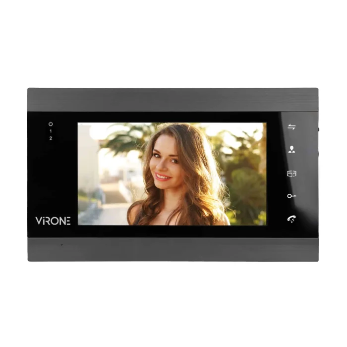Súprava videovrátnika VIFIS, handsfree, 7" monitor, kódový zámok, čítačka kariet/približovacích štítkov a mobilná aplikácia – Obrázok 4
