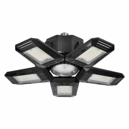 RIGEL LED 5-krídlové dielenské svetlo, E27 55W, 6500K, 4950lm