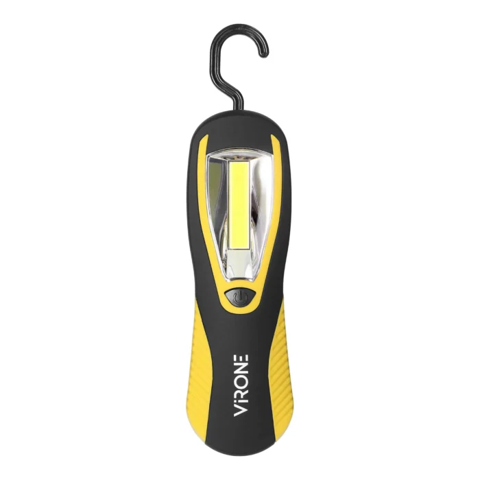 LED COB 3W pracovné svetlo, 200lm, 3 x AA magnet, háčik – Obrázok 3