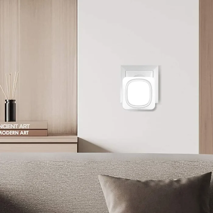 Solight bezdrôtový zvonček a nočné svetielko, do zásuvky, 150m, biely, learning code – Obrázok 2