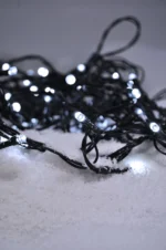 Solight LED vonkajšia vianočná reťaz, 200 LED, 10m, prívod 5m, 8 funkcií, IP44, studená biela – Obrázok 3