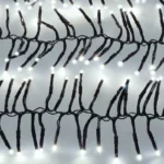 Solight LED vonkajšia vianočná reťaz s diaľkový ovládaním- Cluster, 576 LED, 8 funkcií, časovač, IP44, studená biela – Obrázok 4