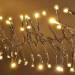 Solight LED vonkajšia vianočná reťaz s diaľkový ovládaním- Cluster, 576 LED, 8 funkcií, časovač, IP44, teplá biela – Obrázok 3