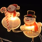 Solight LED okenná reťaz snehuliaci, 6x LED, prísavná, 120cm, 2x AA – Obrázok 2