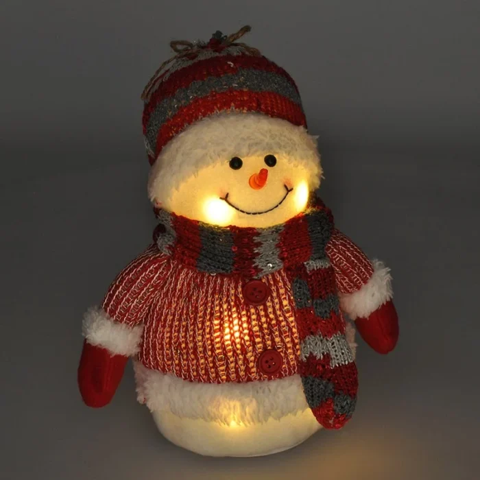Solight LED snehuliak, 26cm, 6x LED, IP20, 3x AA – Obrázok 4