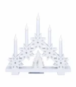 Solight LED vianočný svietnik s hviezdami, 30cm, 5x LED, 2x AA