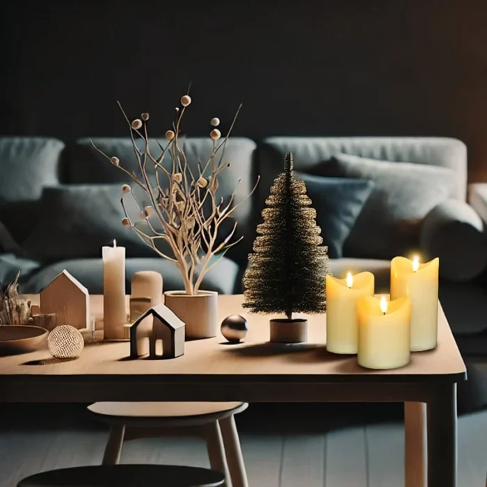 Solight sada LED sviečok z prírodného vosku, 3ks, AAA – Obrázok 3
