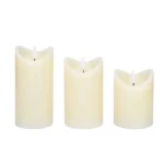 Solight sada LED sviečok z prírodného vosku, 3ks, AAA – Obrázok 4
