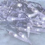Solight LED vonkajšie cencúle, 50LED, časovač, 8 funkcií, IP44, 3xAA batérie