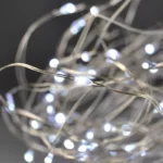 Solight vianočná reťaz strieborná, 50x mini LED, 5m, 3 x AA, studené svetlo – Obrázok 4
