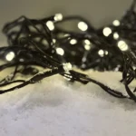 Solight LED vonkajšia vianočná reťaz, 100LED, 10m, 3m prívod, 8 funkcií, IP44, 3x AA, teplá biela