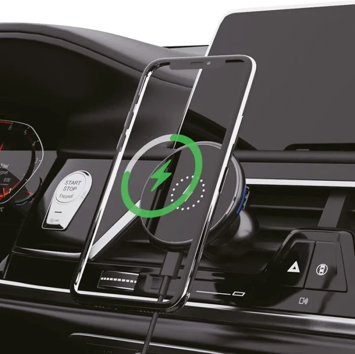 Solight magnetický držiak MagSafe do auta s bezdrôtovým nabíjaním Qi 15W – Obrázok 2