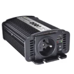 Solight invertor 12V, USB 500mA, kovový, čierny, max. zaťaženie: 300W – Obrázok 3