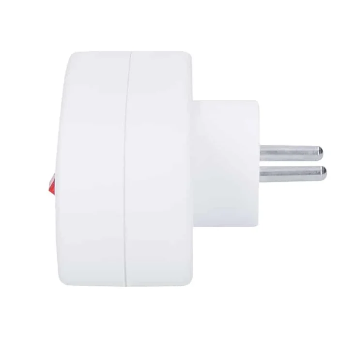 Solight rozbočovač, 2 x 10A, biely, vypínač – Obrázok 3