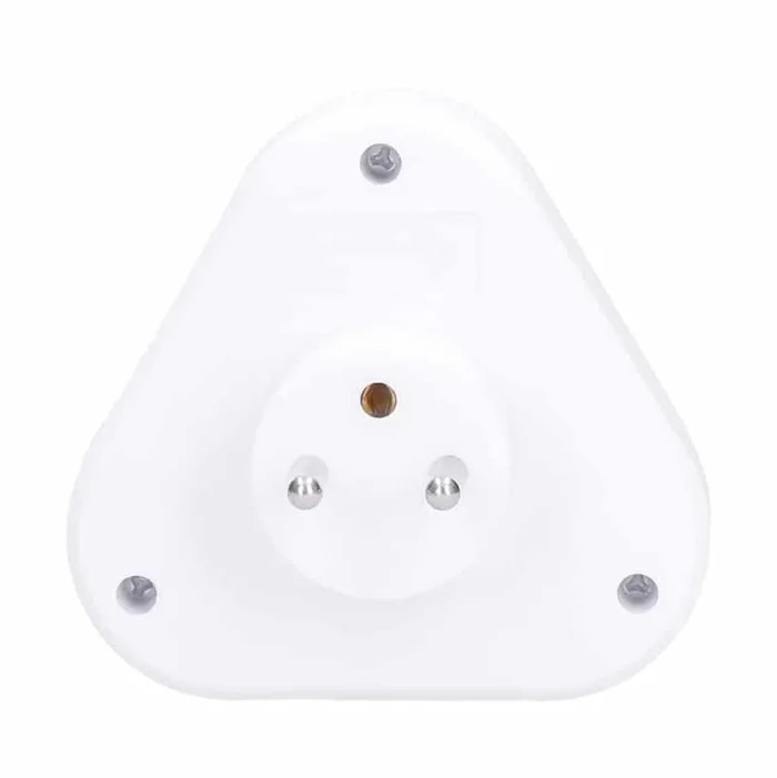 Solight rozbočka, 3x 10A, trojuholník, biela – Obrázok 4