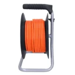 Solight predlžovací prívod na bubne, 4 zásuvky, 20m, oranžový kábel, 3x 1,5mm2 – Obrázok 2
