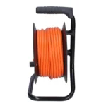 Solight predlžovací prívod na bubne, 4 zásuvky, 15m, oranžový kábel, 3x 1,5mm2 – Obrázok 2