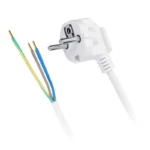 Solight flexo šnúra, 3x 1mm2, biela, 2m