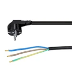 Solight flexo šnúra, 3x 1mm2, čierna, 2m