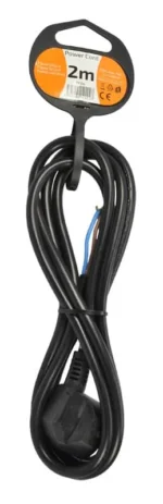 Solight flexo šnúra, 3x 1mm2, čierna, 2m – Obrázok 2