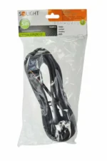 Solight flexo šnúra, 2x 1mm2, gumová, čierna, 5m – Obrázok 2