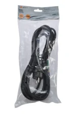 Solight flexo šnúra, 3x 1mm2, gumová, čierna, 5m – Obrázok 2