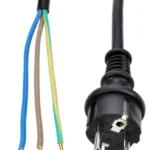 Solight flexo šnúra, 3x 1,5mm2, gumová, čierna, 2,5m