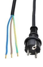 Solight flexo šnúra, 3x 1,5mm2, gumová, čierna, 2,5m