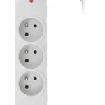 Solight prepäťová ochrana, 150J, 4 zásuvky, 3m, biela