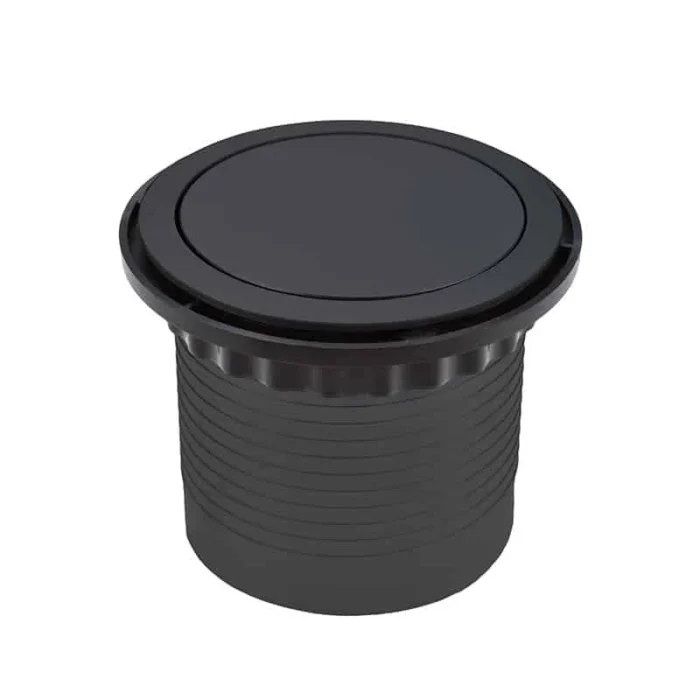 Solight 3z + USB A+C výsuvný blok zásuviek, 2m, čierny – Obrázok 3