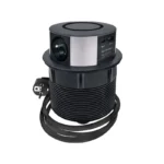 Solight 3z + USB A+C 20W PD, Wireless 10W, výsuvný blok zásuviek, 2m,  čierny – Obrázok 2