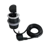 Solight 1z + USB-C 20W PD vstavaná zásuvka, 2m, strieborná – Obrázok 2