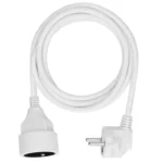 Solight predlžovací prívod - spojka, 1 zásuvka, 2m, 3 x 1mm2, biela
