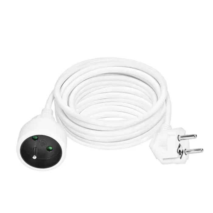 Solight predlžovací prívod - spojka, 1 zásuvka, 10m, 3 x 1,5mm2, biela – Obrázok 2