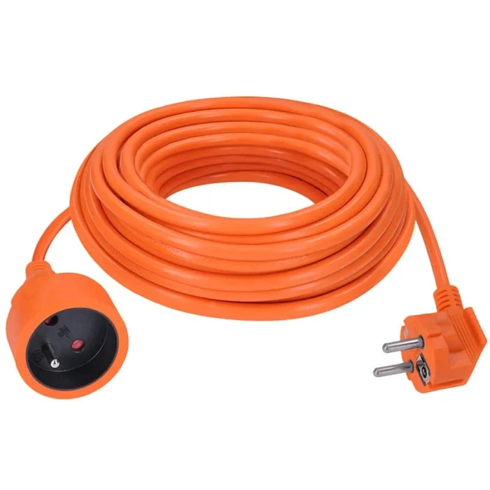 Solight predlžovací prívod - spojka, 1 zásuvka, 7m, 3 x 1mm2, oranžová – Obrázok 2