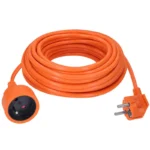 Solight predlžovací prívod - spojka, 1 zásuvka, 10m, 3 x 1mm2, oranžová – Obrázok 2