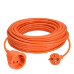 Solight 1z pohyblivý prívod - spojka, 15m, 2 x 1,5mm2, oranžová – Obrázok 2
