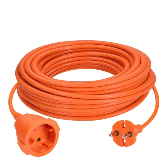 Solight 1z pohyblivý prívod - spojka, 15m, 2 x 1,5mm2, oranžová – Obrázok 2