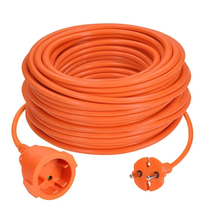 Solight 1z pohyblivý prívod - spojka, 30m, 2 x 1,5mm2, oranžová – Obrázok 2