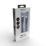 Solight USB-C 3.1 kábel, USB-C konektor - USB-C konektor, silikón, 2m – Obrázok 3