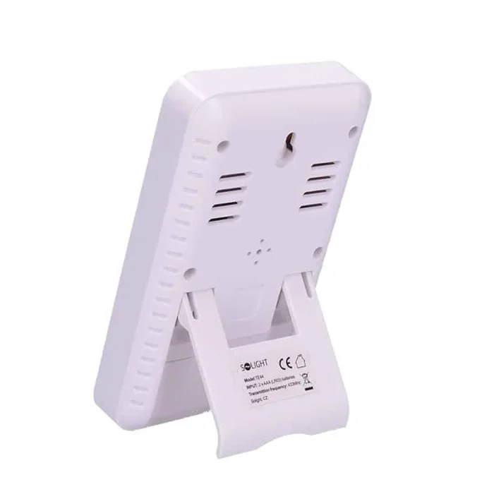 Solight bezdrôtový teplomer, teplota, čas, budík, biely – Obrázok 4