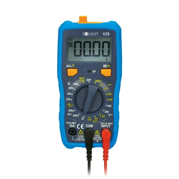 Solight multimeter, max. AC 600V, max. DC 600V/10A, NCV – Obrázok 2