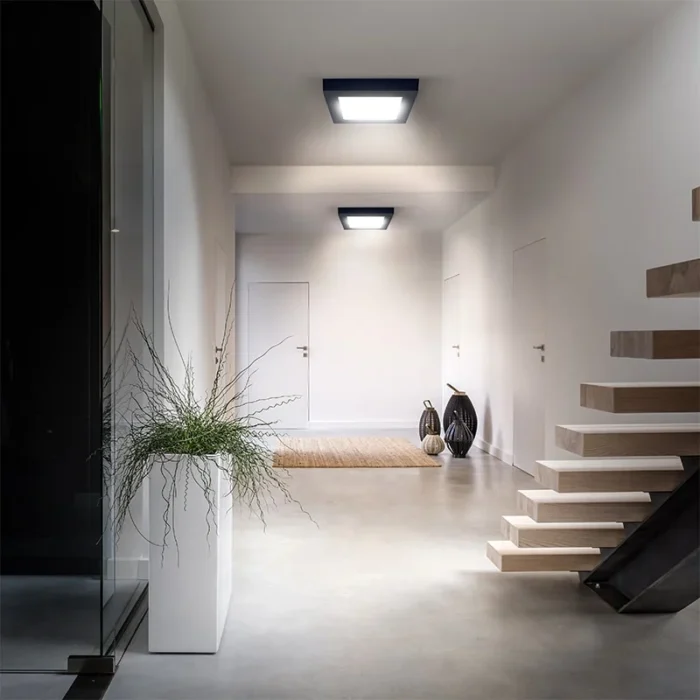 Solight LED mini panel CCT, prisazený, 12W, 900lm, 3000K, 4000K, 6000K, štvorcový, čierna farba – Obrázok 3