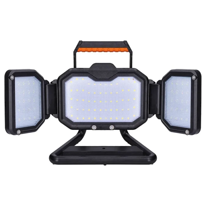 Solight LED reflektor, 30W, prenosný, nabijací, 3000lm, oranžovo-čierny – Obrázok 3