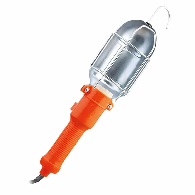 Solight montážna lampa Solight montážna lampa, E27, AC 230V, 5m, oranžová s kovovou mriežkou – Obrázok 1