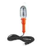 Solight montážna lampa, E27, AC 230V, 5m, oranžová s kovovou mriežkou – Obrázok 2