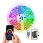 Solight wifi Smart LED svetelný pás, RGB, 5m, sada s adaptérom a dialkovým ovladačom
